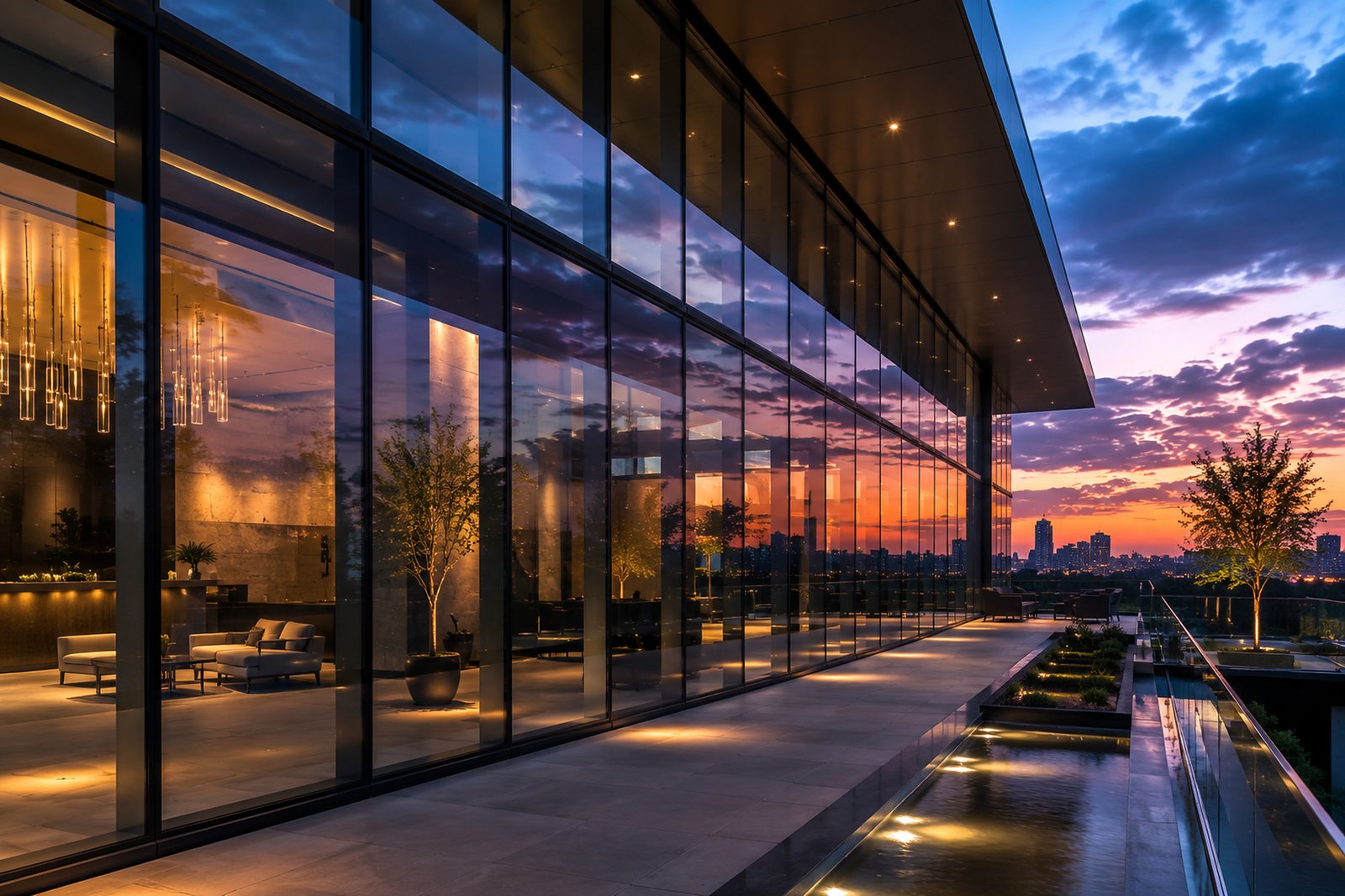 Previous commercial glass project
